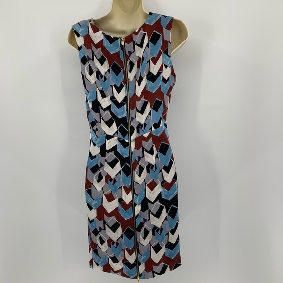 DVF Diane Von Furstenberg Carpreena mini cube dress shift silk dress new 6 - Picture 3 of 5